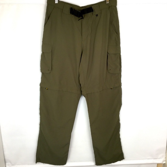 Boy Scouts Cargo Uniform Pants Shorts Convertible Green Hiking Zip Off Outdoor - Picture 14 of 14